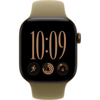 Apple Watch Series 12, Smartwatch bronze, Aluminium, 42 mm, Sportarmband Oliv S/M