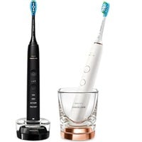 TestA Sonicare DiamondClean Serie 9000 – Duo , Elektrische Zahnbürste mehrfarbig, inkl. 2. Handstück (Schwarz und Roségold)