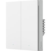 Aqara Smart Wall Switch H1 - zwei Wippen mit Neutralleiter, Taster weiß