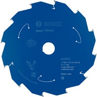 Bosch EXPERT Wood Kreissägeblatt, Ø 160mm, 12Z Bohrung 20mm, für Akku-Handkreissägen