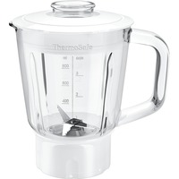 Bosch Home Mixeraufsatz MUZ45MX1, Glas weiß/transparent, 0,8 Liter, für Küchenmaschine MUM Serie 2, MUM Serie 4, MUM4, MUM5
