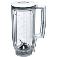 Bosch Home Mixeraufsatz MUZ5MX1, Kunststoff weiß/transparent, 1,25 Liter, für Küchenmaschine MUM Serie 2, MUM Serie 4, MUM5