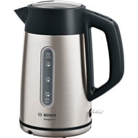 Bosch Home Wasserkocher DesignLine TWK4P440 edelstahl/schwarz, 1,7 Liter