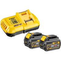 DEWALT Akku Starterkit DCB118T2, Ladegerät inkl. 2x 54 Volt Flexvolt-Akkus