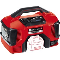 EINHELL Power X-Change Hybrid-Kompressor PRESSITO, 18Volt / 220Volt rot/schwarz, ohne Akku und Ladegerät