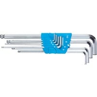 GEDORE Winkelschraubendreher- Set, 8-teilig von 2mm bis 10mm, mit Kugelkopf