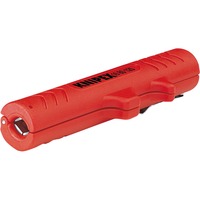 KNIPEX Universal-Abisolier-/ Abmantelungswerkzeug 16 80 125 SB rot, mit Öffnungsfeder und Sperrklinke