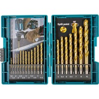 Makita Metallbohrer-Set HSS-Tin, 19-teilig, Bohrer-Satz