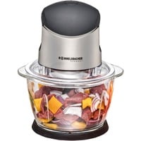 Rommelsbacher Zerkleinerer MZ 400 edelstahl/schwarz, 400 Watt, Glasbehälter 1 Liter