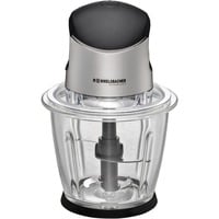 Rommelsbacher Zerkleinerer MZ 500 edelstahl/schwarz, 500 Watt, Glasbehälter 1,5 Liter