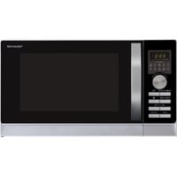 SHARP R843INW, Mikrowelle silber/schwarz