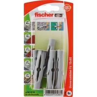 fischer Universaldübel FU 10x60 K grau, 6 Stück
