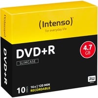 Intenso DVD+R 4,7 GB, DVD-Rohlinge 16fach, 10 Stück