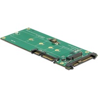 DeLOCK Konverter U.2 SFF>SATA /M.2 22P mit M.2 Key M Slot