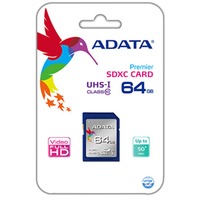 ADATA Premier 64 GB SDXC, Speicherkarte blau, UHS-I U1, Class 10