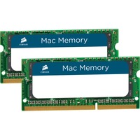 Corsair SO-DIMM 16 GB DDR3-1333 (2x 8 GB) Dual-Kit, für Mac , Arbeitsspeicher CMSA16GX3M2A1333C9, Lite Retail