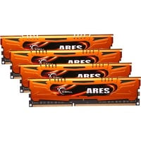 G.Skill DIMM 32 GB DDR3-1600 (4x 8 GB) Quad-Kit, Arbeitsspeicher F3-1600C10Q-32GAO, Ares, INTEL XMP, Lite Retail