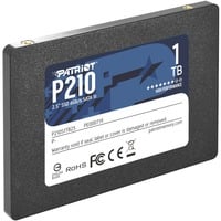 Patriot P210 1 TB, SSD schwarz, SATA 6 Gb/s, 2,5"