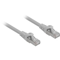 Sharkoon Patchkabel RJ45 Cat.6a SFTP grau, 3 Meter, LSOH (Halogenfrei)