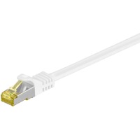 goobay Patchkabel RJ-45 SFTP, mit Cat 7 Rohkabel weiß, 2 Meter, 500 MHz