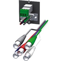 Bachmann Custom Modul 1x VGA + 1x Stereo schwarz, für Tischsteckdosen