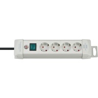 Brennenstuhl Premium-Line Steckdosenleiste 4-fach hellgrau, 1,8 Meter