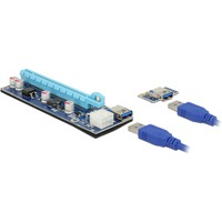 DeLOCK Riser Card PCI x1 > x16 USB Kabel 