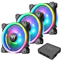 Thermaltake Riing Trio 12 RGB, Gehäuselüfter 3er Pack inkl. Controller, 120 mm