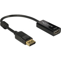 DeLOCK DisplayPort 1.2 St > HDMI Bu 4K, Adapter schwarz, 20 cm