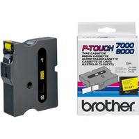 Brother Schriftband TX-641 18 mm, schwarz auf gelb