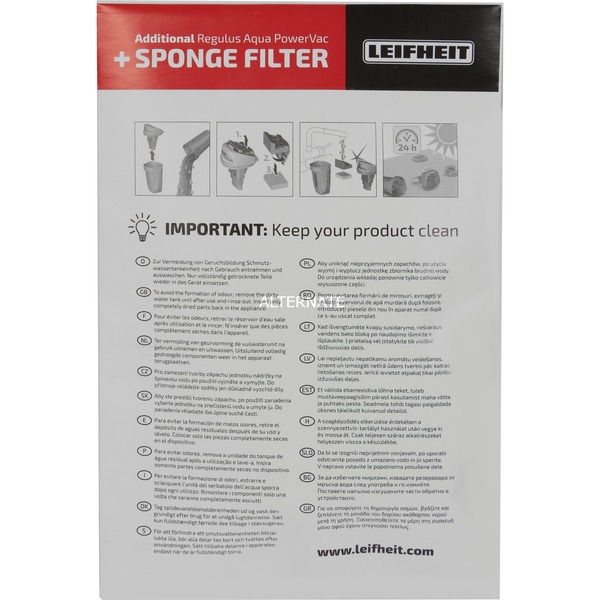 LEIFHEIT Regulus Aqua PowerVac, Nass-/Trockensauger weiß/türkis