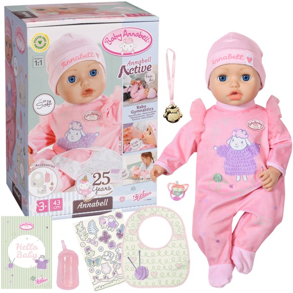 ZAPF Creation Baby Annabell Annabell Active Annabell 43cm Puppe