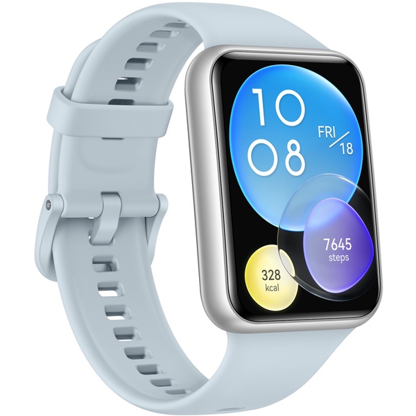 Huawei Watch FIT 2 Active Smartwatch silber Silikonarmband in
