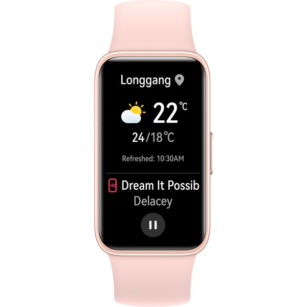 Huawei Band 8 (Ahsoka-B19), Fitnesstracker pink, Silikon-Armband