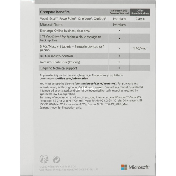 Microsoft Office Home & Business 2019, Office-Software 