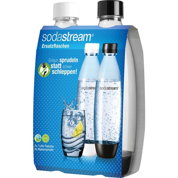 transparent SodaStream PET-Flasche 0,5 Liter Tropfenform Trinkflasche Duopack 
