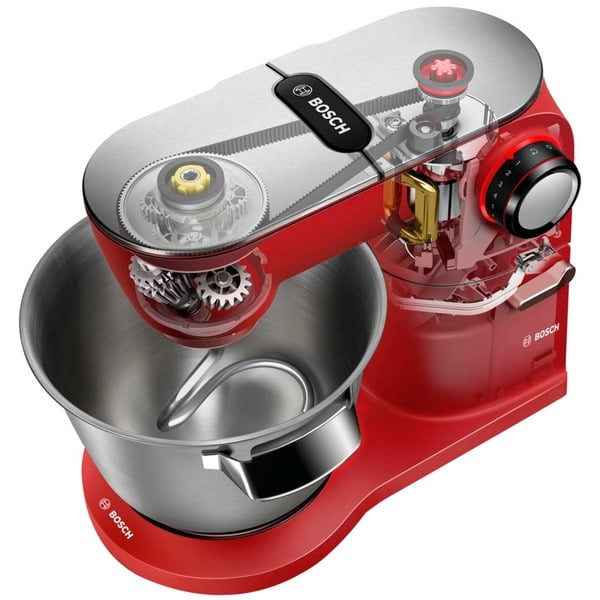 Bosch Home OptiMUM MUM9A66R00, Küchenmaschine rot/silber