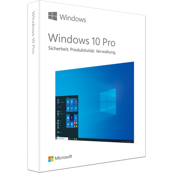 Microsoft Windows 10 Pro, Betriebssystem-Software 32-/64-Bit, USB-Stick