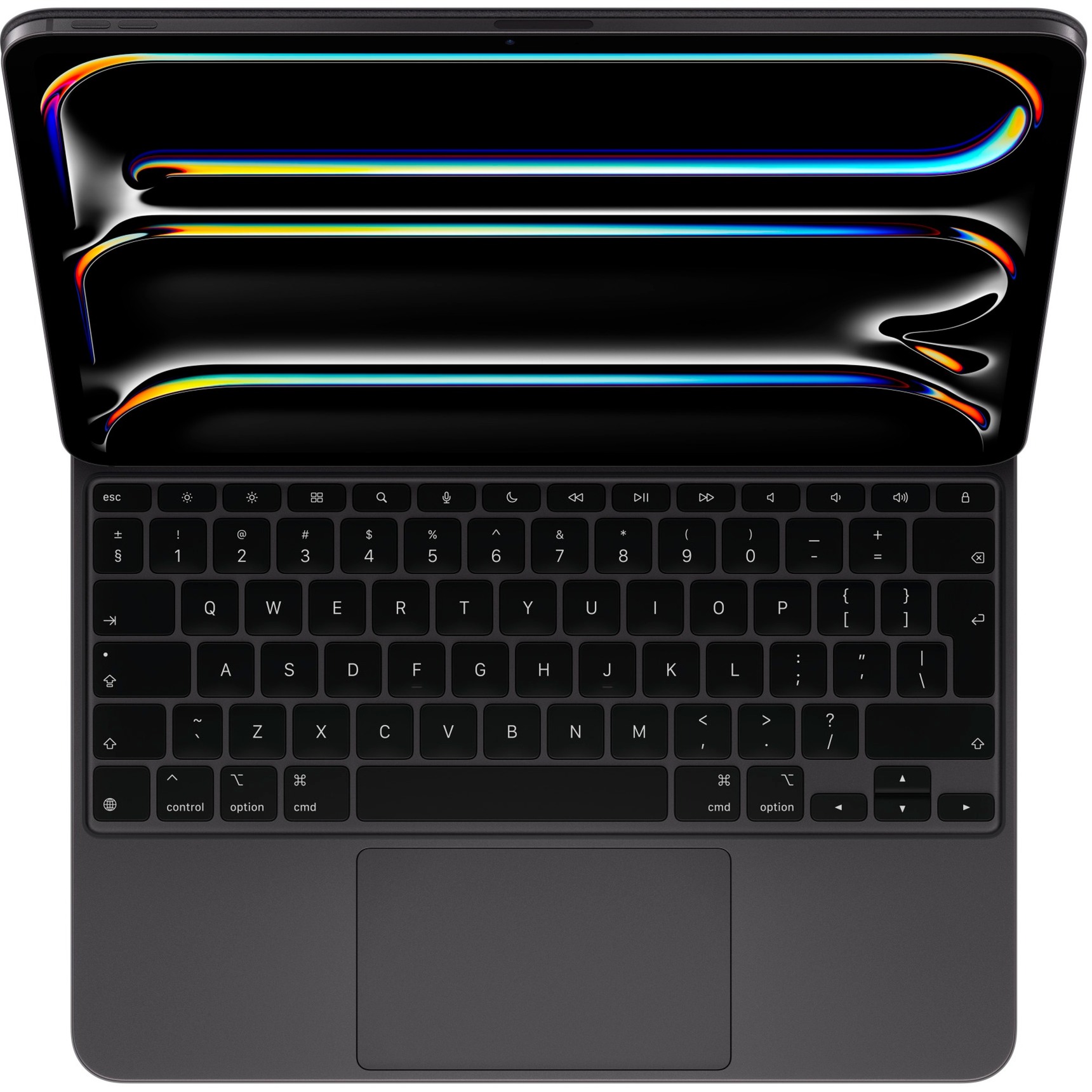 Apple Magic Keyboard für 13" iPad Pro (M4), Tastatur schwarz, UK-Layout, Scherenmechanik