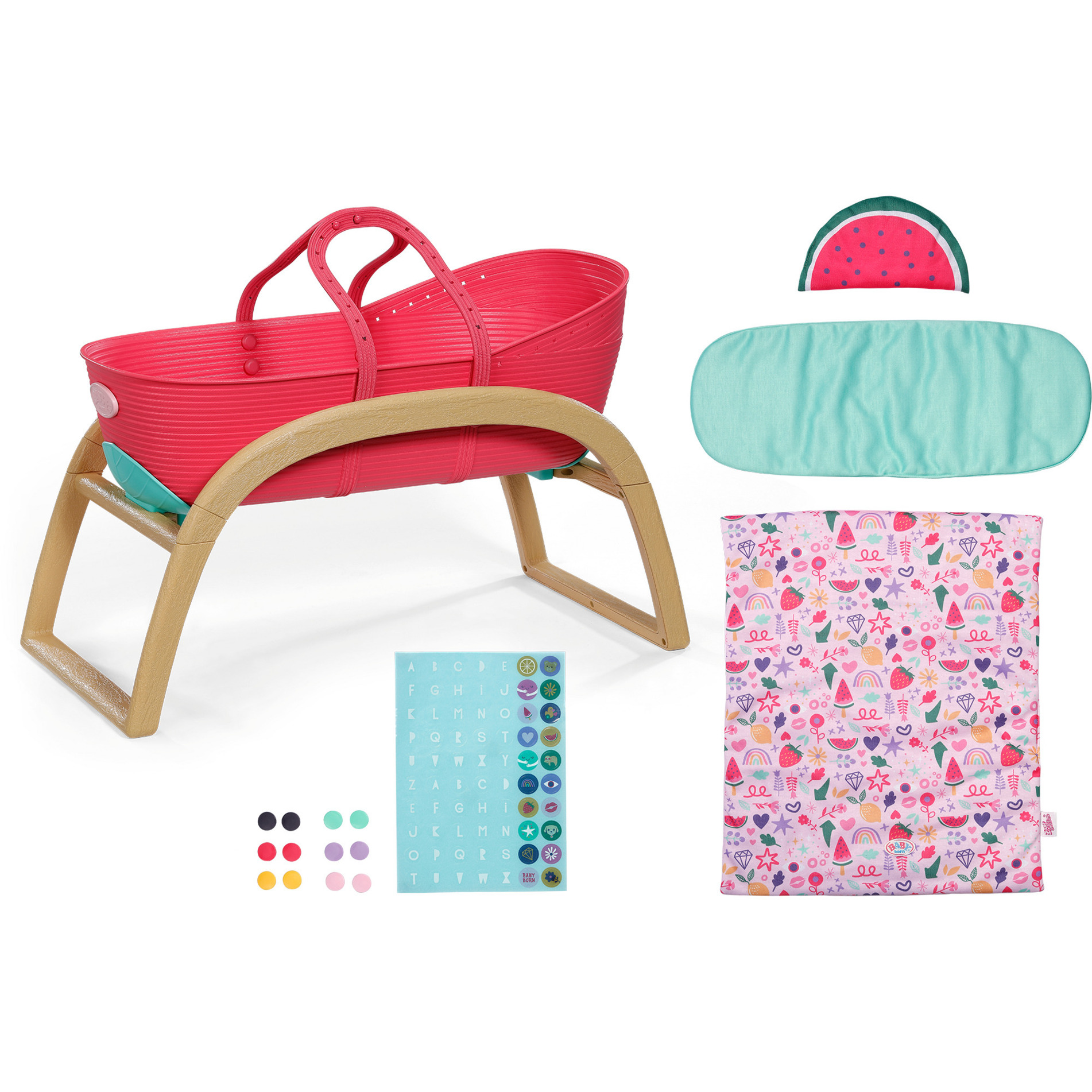 ZAPF Creation BABY born® 3 in 1 Wiege Pinplay, Puppenmöbel