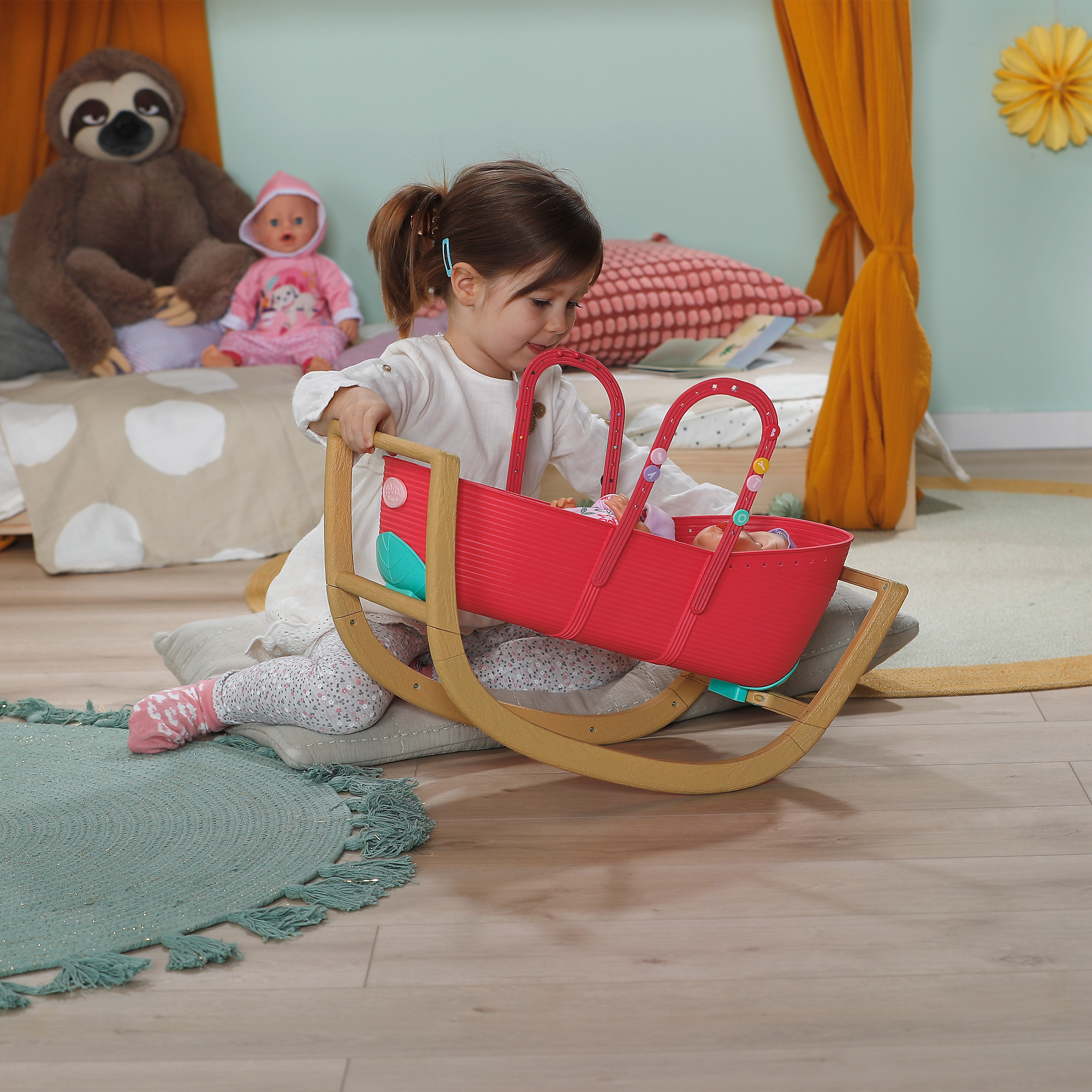 ZAPF Creation BABY born® 3 in 1 Wiege Pinplay, Puppenmöbel