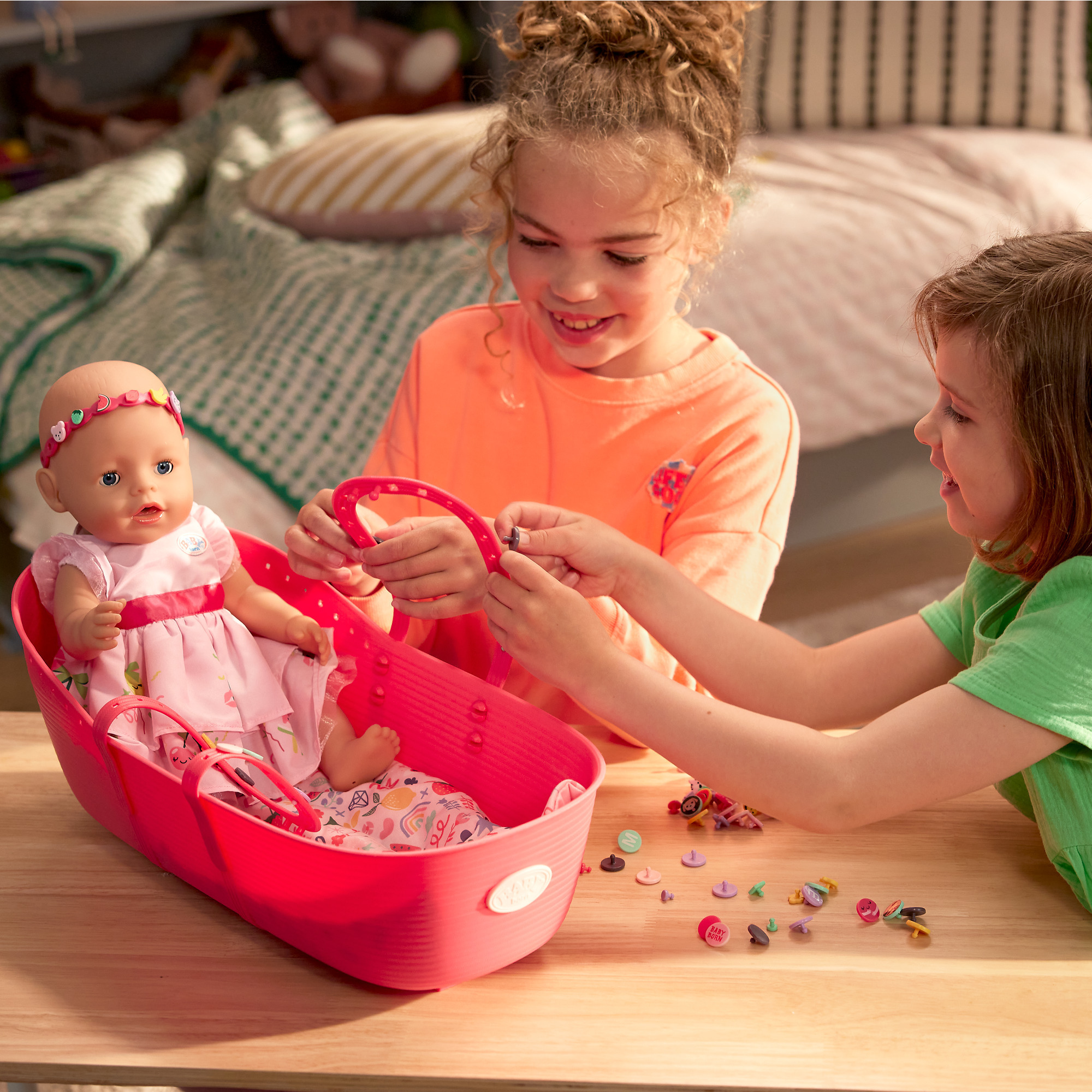 ZAPF Creation BABY born® 3 in 1 Wiege Pinplay, Puppenmöbel