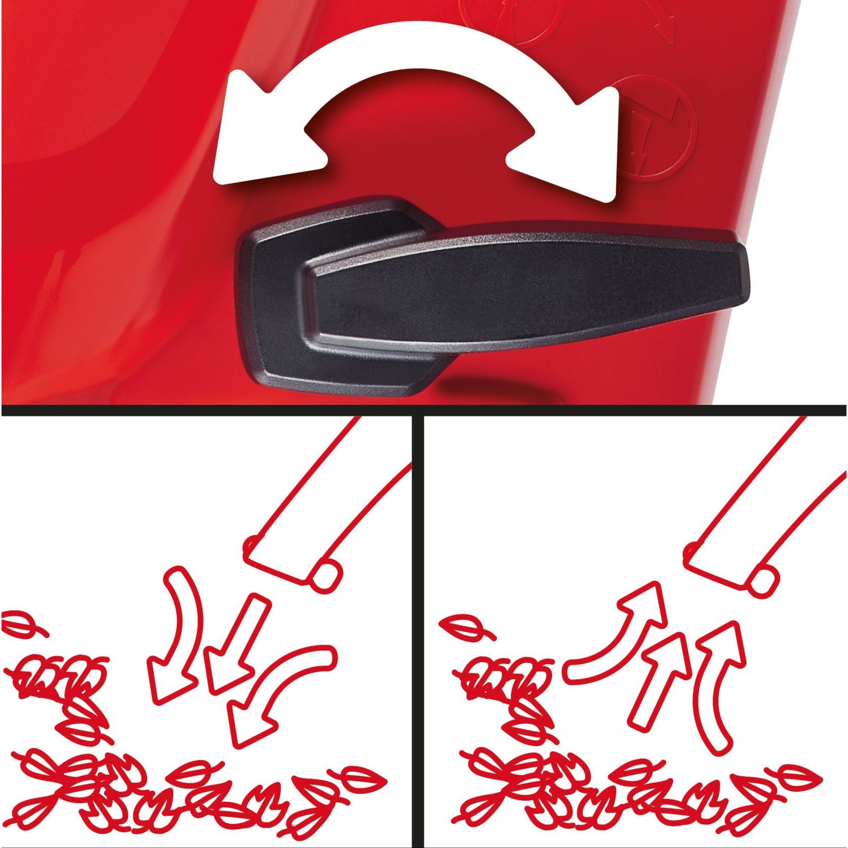 EINHELL Laubsauger/Laubbläser GC-EL 3024 E rot/schwarz, 3.000 Watt