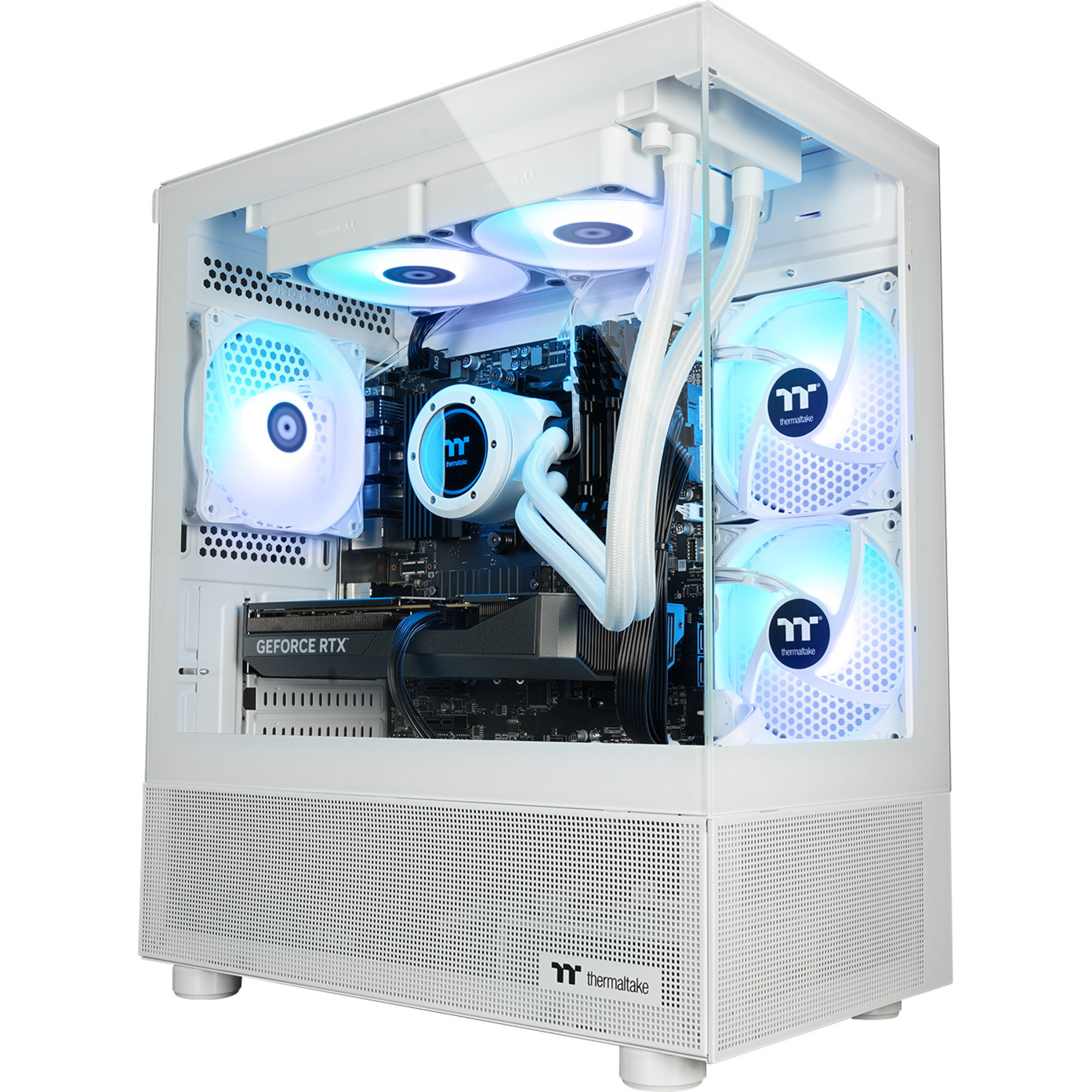 Thermaltake FTW V170A 5070 Elite Snow, Gaming-PC weiß/transparent, Windows 11 Home