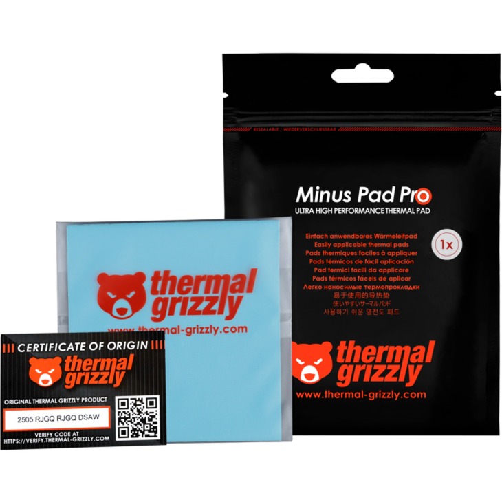 Thermal Grizzly Minus Pad Pro - 100x100x2,0 mm, Wärmeleitpads