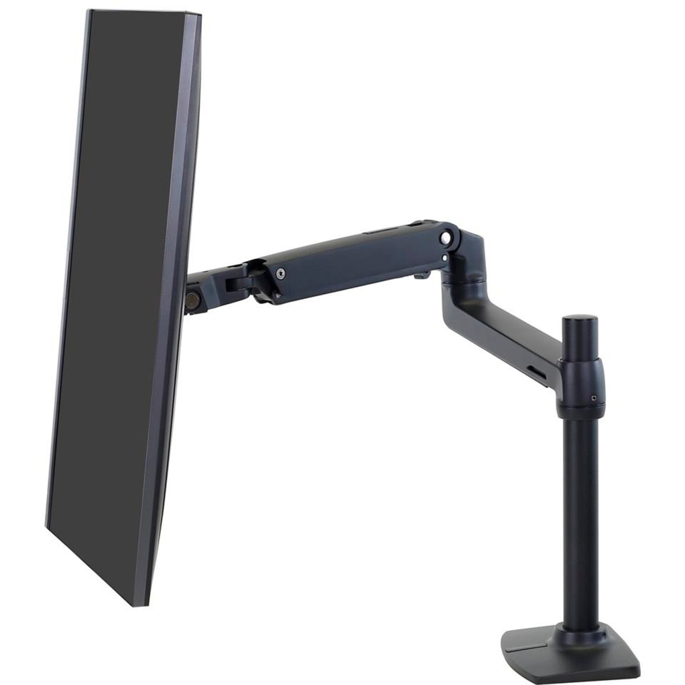 Ergotron LX Monitor Arm mit hoher Säule, Monitorhalterung schwarz