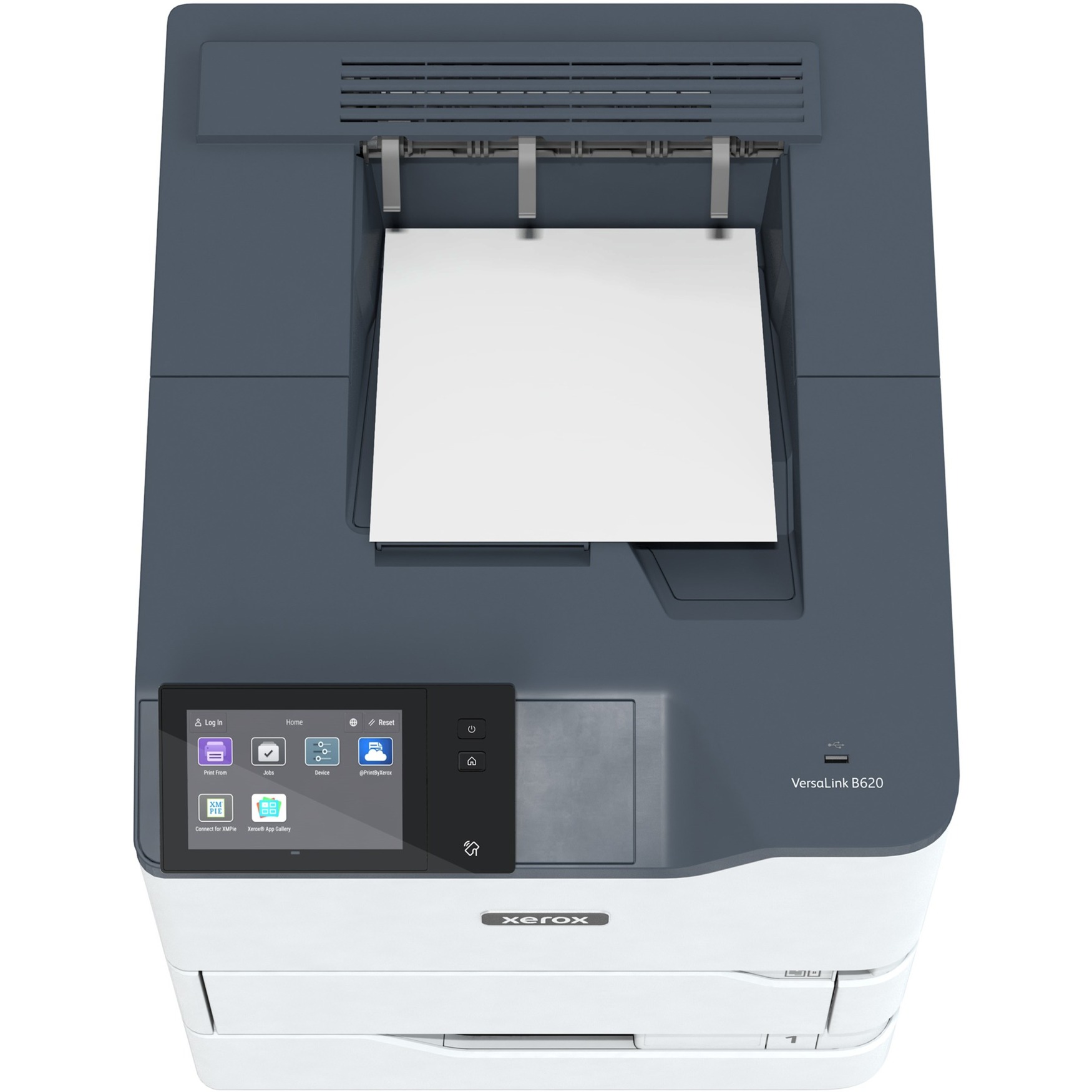 Xerox VersaLink B620DN, Farblaserdrucker grau/blaugrau, USB, LAN, Duplex (Druck)