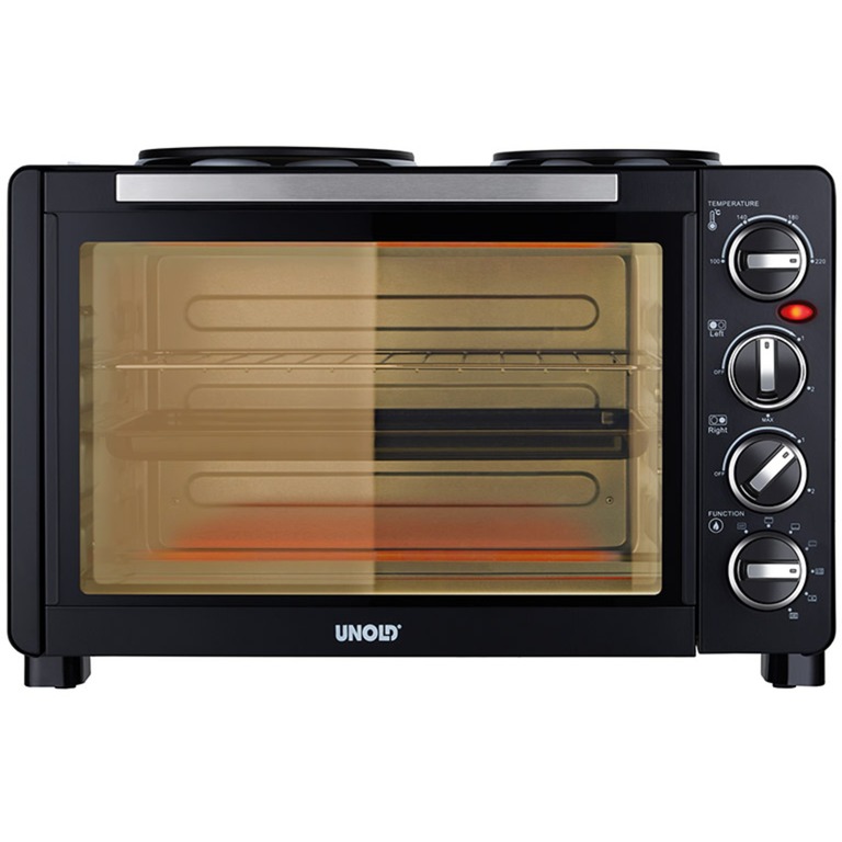 Unold Kleinküche All in One 68885, Mini-Backofen schwarz