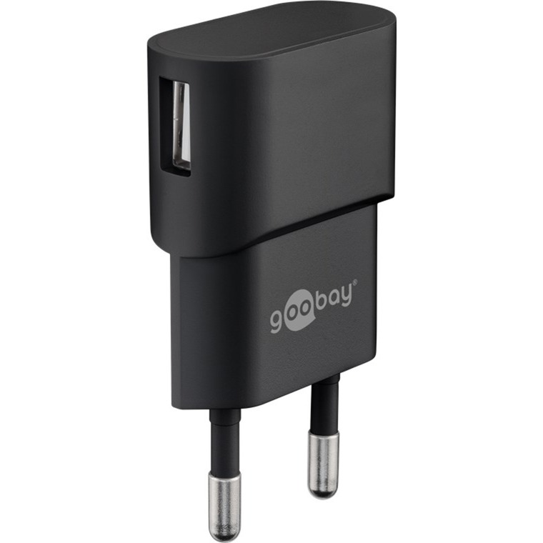 goobay USB-Ladegerät 1 A (5W) schwarz schwarz