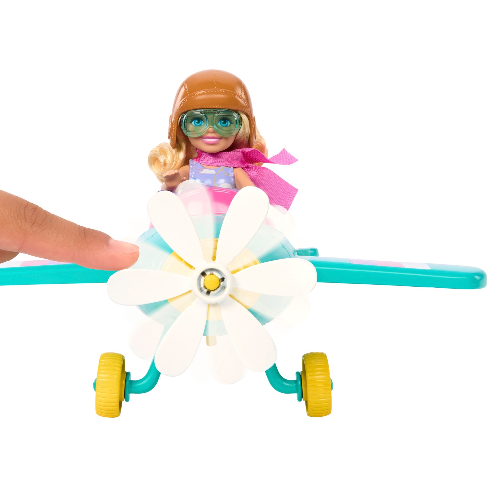 Mattel Barbie Chelsea Flugzeug Puppe und Spielset 7 Zubehörteile